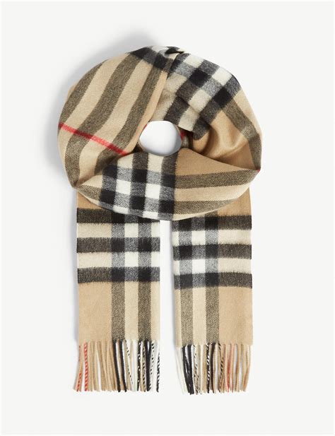 mens burberry check scarf|Burberry giant check cashmere scarf.